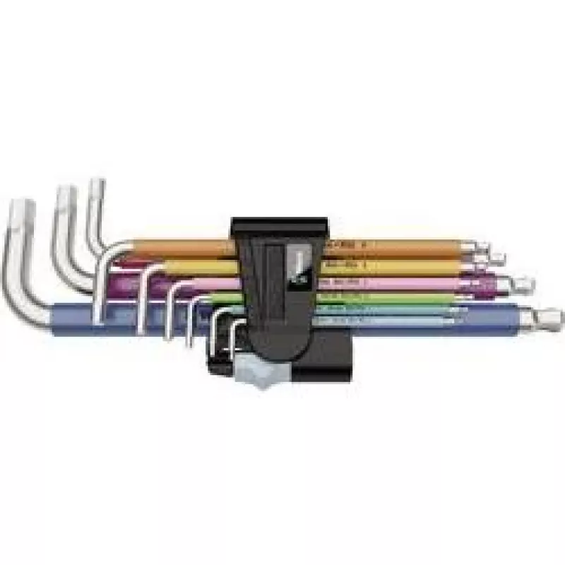 Wera 05022669001 llave hexagonal en L métrica 9 uds.