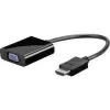 Wentronic Goobay Adaptador HDMI / VGA [1x conector macho HDMI - 1x conector hembra VGA, conector hembra jack 3.5 mm] Negro Goobay (68793)
