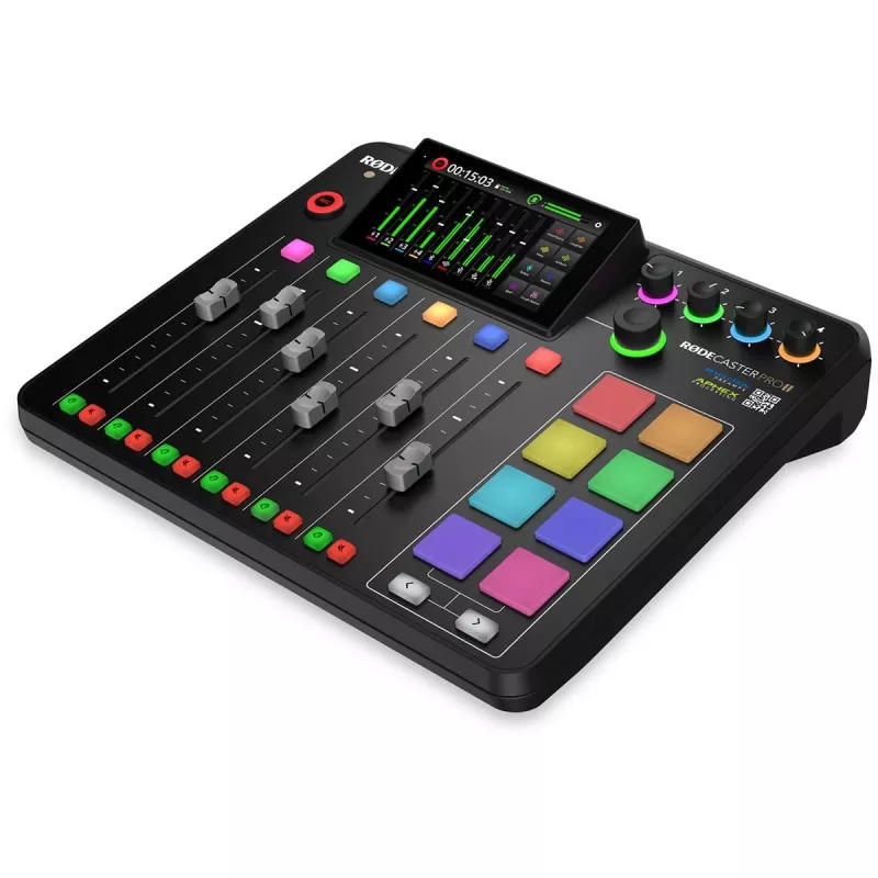 RØDE RØDECaster Pro II estudio de producción de pódcast, XLR, jack, USB-C, negro