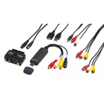 Gembird UVG-002 capturadora de audio/vídeo (vídeo compuesto/RCA estéreo/SCART-S-Video, USB 3.0)