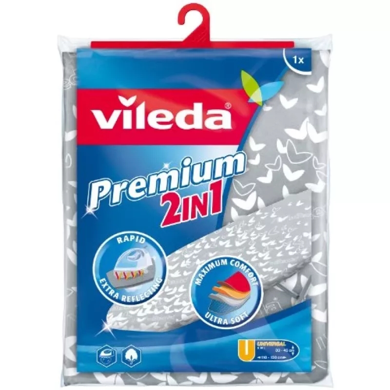 Vileda Premium 2 en 1 funda de tabla de planchar