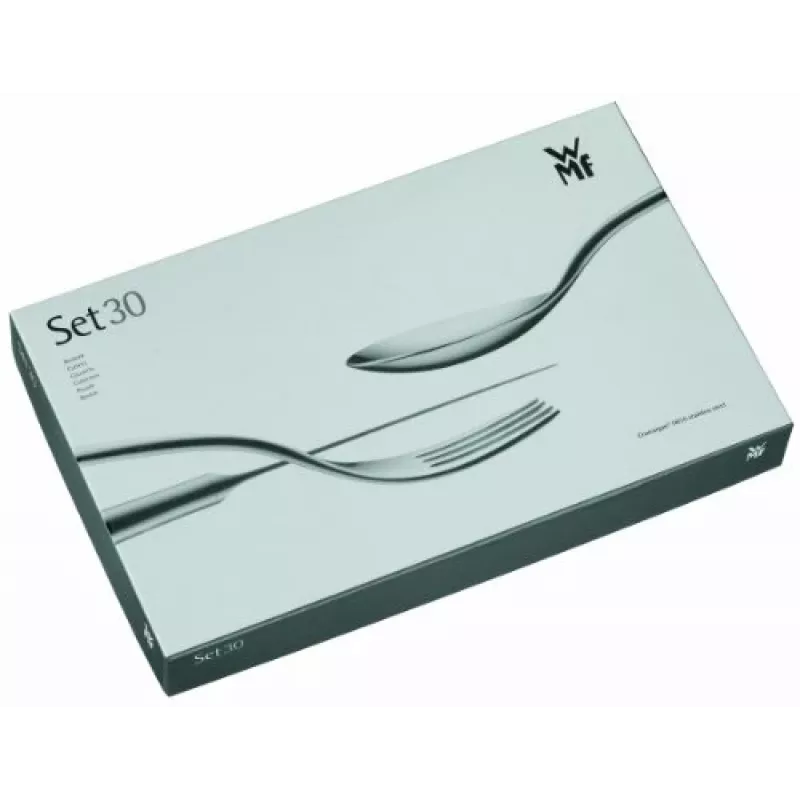 WMF Corvo 11.5891.6330 juego de cubiertos, 30 uds., Cromargan protect