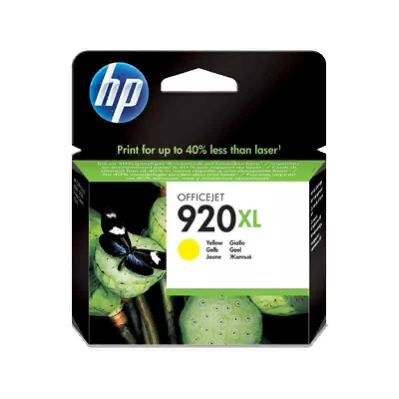 HP 920XL Cartucho de tinta original Yellow de alto rendimiento, Amarillo, 1 ud., 700 páginas