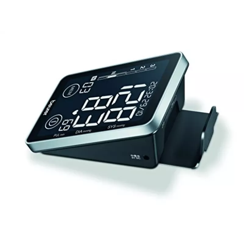 Beurer BM 58 tensiómetro de brazo (65516), detección de arritmia, interfaz USB para PC, negro