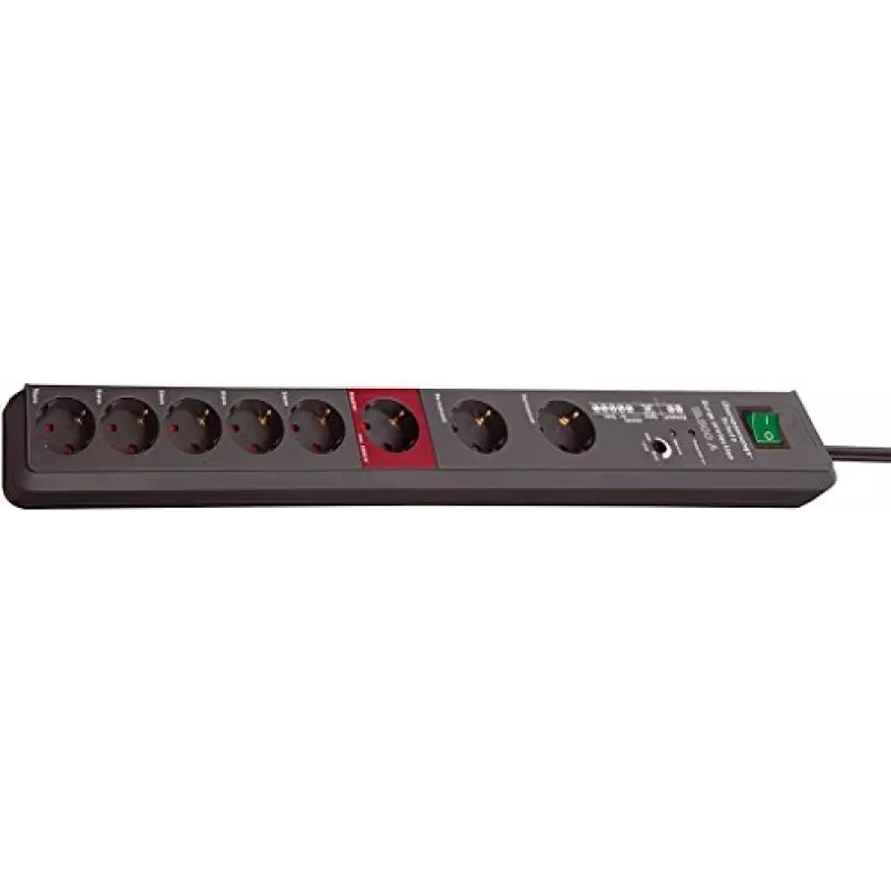 Brennenstuhl 1159490936 Alargador 3 m 8 toma(s) de corriente AC antracita