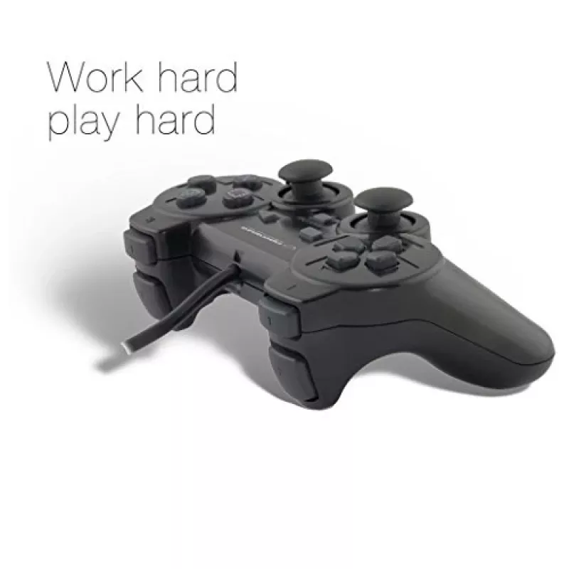 Mando de juegos Esperanza EG106, joystick para PC, PlayStation 2, PlayStation 3, analógico/digital, USB 2.0, negro