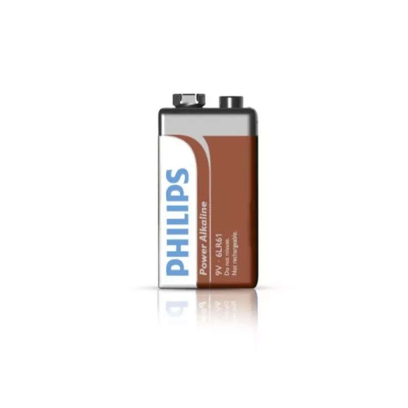 Pila de un solo uso Philips Power Alkaline Battery 6LR61P1B/10