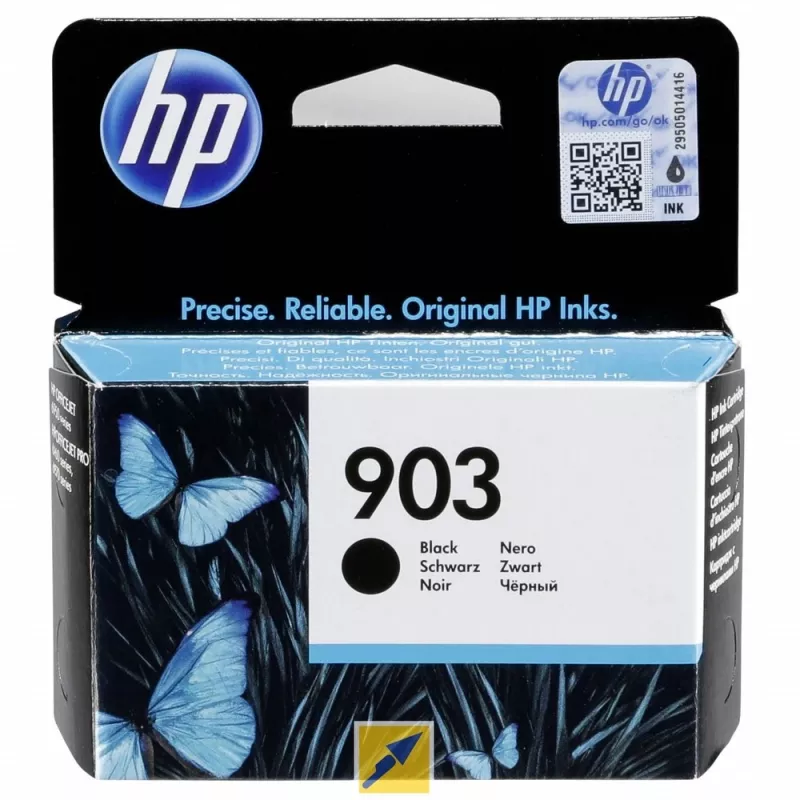 HP 903 Cartucho de Tinta Original Negro, Negro, 1 ud., 300 páginas