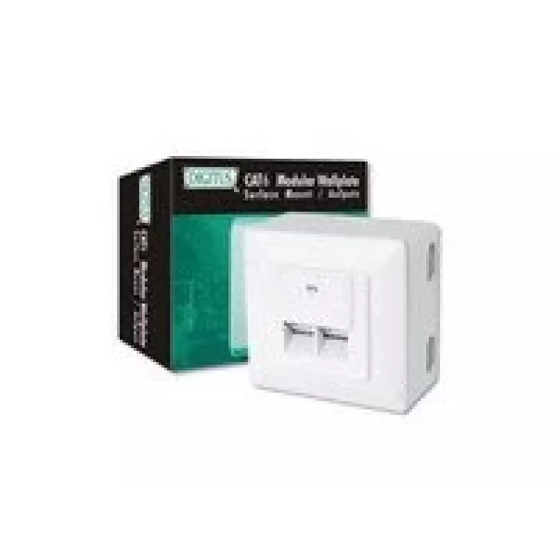 Digitus DN-9006-N toma de red CAT 6, clase E, apantallada, de superficie, blanca