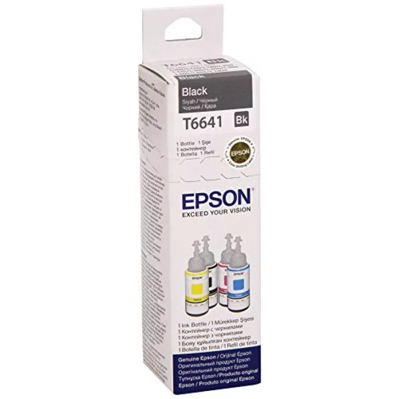Botella de tinta Epson T6641 70ml negro