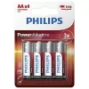 Pila desechable Philips Power Alkaline Battery LR6P4B/10