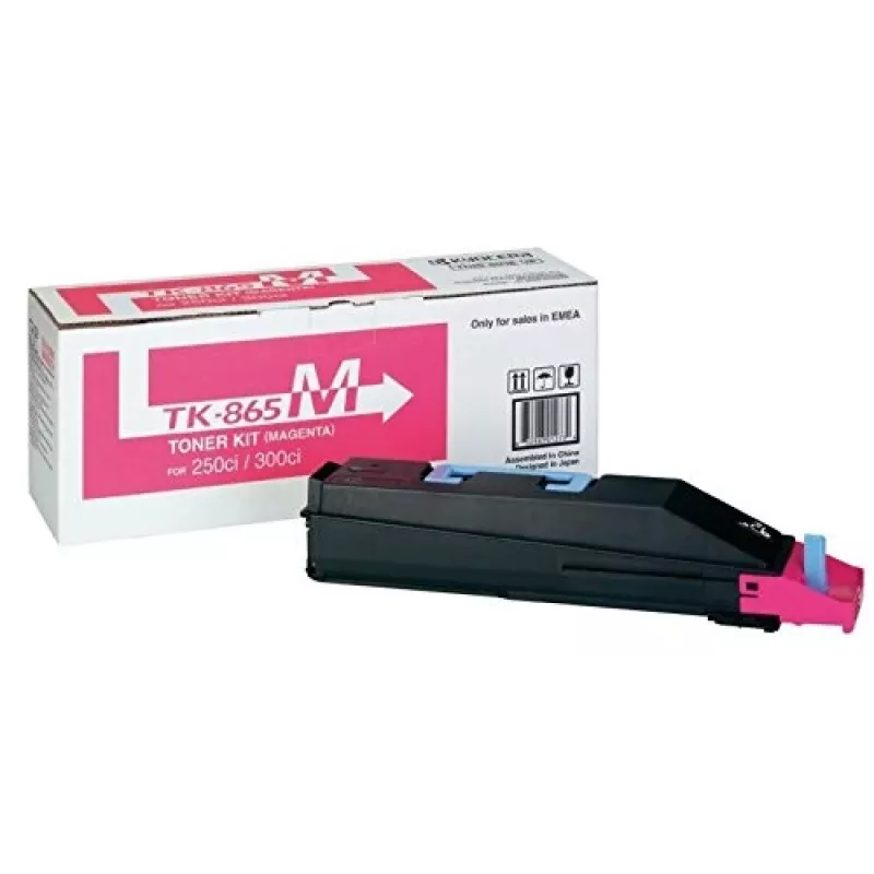 Kyocera TK-865M cartucho de tóner magenta, 12000 páginas