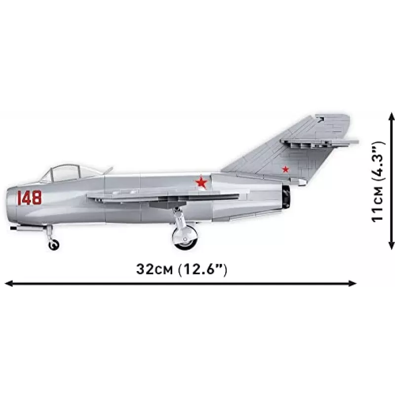 COBI Historical Collection Guerra de Corea MIG-15 código OTAN Fagot avión soviético