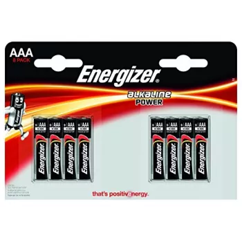 Pilas alcalinas AAA Energizer E92 — blíster de 8