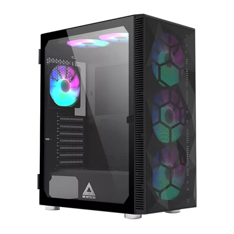 MONTECH X3 X3MESH-BK Caja semitorre negra Mesh Caja para PC