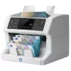 Safescan 2850 contador de billetes con detección de falsos (UV, magnético, tamaño), 1500 billetes/min, pantalla táctil, blanco