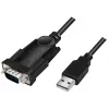 Cable serie LogiLink AU0048A negro 1,5 m USB A DB-9