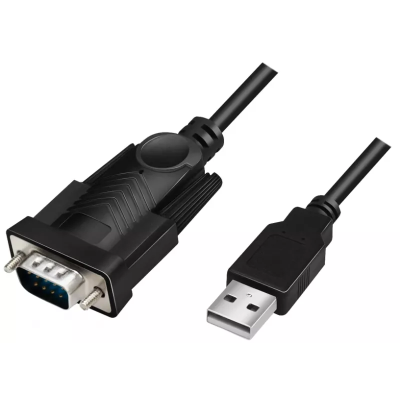Cable serie LogiLink AU0048A negro 1,5 m USB A DB-9