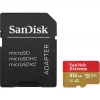 Tarjeta de memoria MicroSDHC SANDISK Extreme 512 GB UHS-I A1 V30 U3 Clase 10, lectura 190 MB/s, escritura 130 MB/s, incl. adaptador SD
