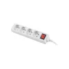 Regleta Lanberg PS1-04E-0150-W 1,5 m 4 tomas AC para interiores blanco