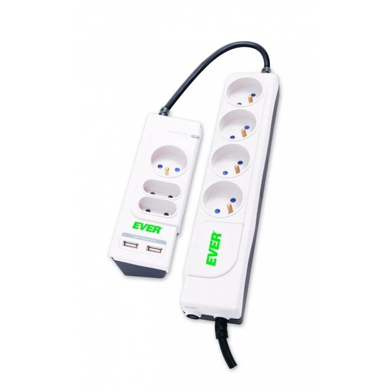 OFFICE PLUS 7 tomas 250 V blanco (T/LZ06-OFP018/0000) - Ever