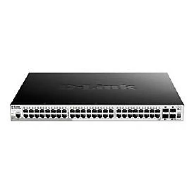 D-Link Switch Gigabit Stackable POE Smart Managed de 52 puertos con 4 x 10G SFP+
