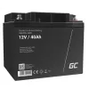 Green Cell AGM22 batería para SAI, AGM de plomo-ácido sellada (VRLA), 12 V 40 Ah, 170 x 165 mm, 12,1 kg, negra