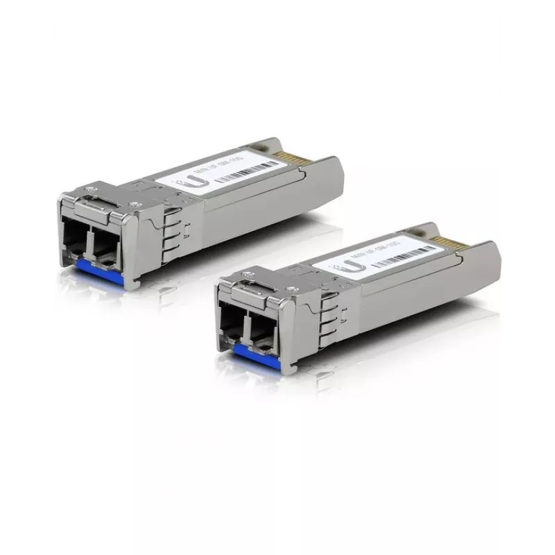 Transceptor de fibra óptica SFP+ Ubiquiti UACC-OM-SM-10G-D-2 10 Gbps 1310 nm LC Monomodo 10 km (pack de 2)