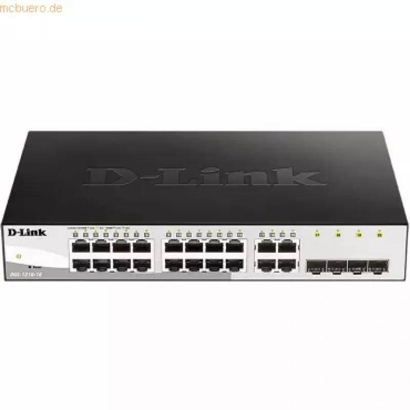 D-Link DGS-1210-16 Managed L2 Gigabit Ethernet (10/100/1000) Negro