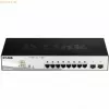 D-Link DGS-1210-08P/E Managed L2 Gigabit Ethernet (10/100/1000) Power over Ethernet (PoE) Negro