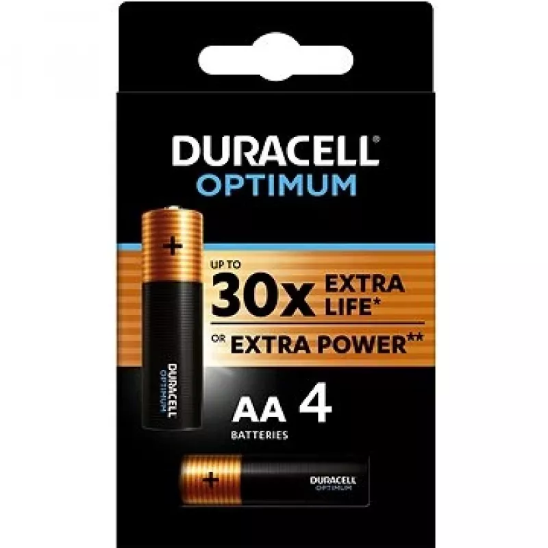 Duracell Optimum AA LR6 Pilas blíster 4 unidades