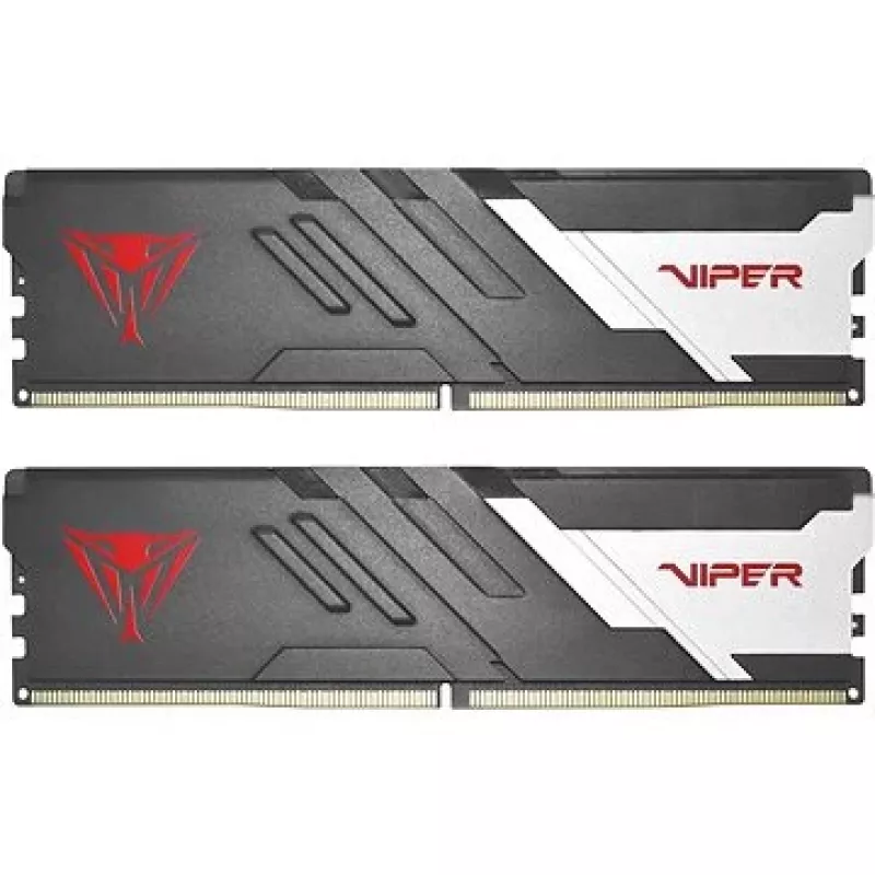 DIMM 16 GB DDR5-5600 (2x 8 GB) kit dual, memoria RAM negra/blanca, PVV516G560C40K, Viper Venom, INTEL XMP