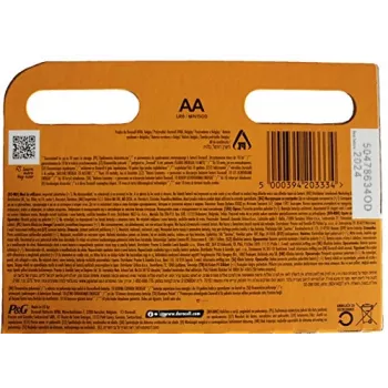 Pila doméstica Duracell pila desechable AA alcalina