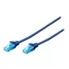 Digitus cable de red Cat5e U/UTP 0,25 m azul U/UTP (UTP)