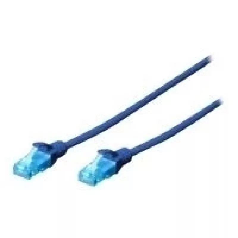 Digitus cable de red Cat5e U/UTP 0,25 m azul U/UTP (UTP)