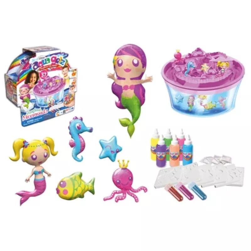 Set de juego SIMBA Aqua Gelz Set Magic Mermaids, modelo 106322568, set de manualidades con cuentas de gel activadas por agua