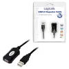LogiLink Cable repetidor USB 2.0 - 5,0 m Cable USB 5 M USB A