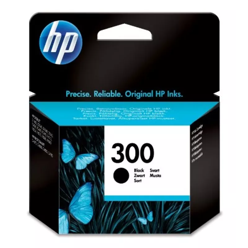 HP 300 cartucho de tinta original negro, negro, 1 ud., 200 páginas