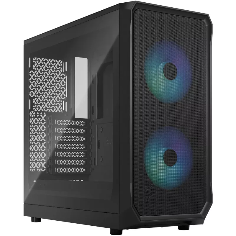 Caja PC Fractal Design Focus 2 RGB Tempered Glass Mid Tower ATX - negra