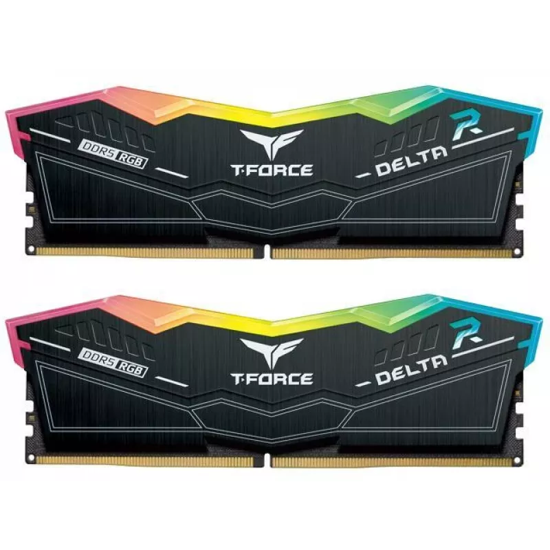 DIMM 32 GB DDR5-6000 (2x 16 GB) kit dual, memoria negra, FF3D532G6000HC30DC01, Delta RGB, INTEL XMP