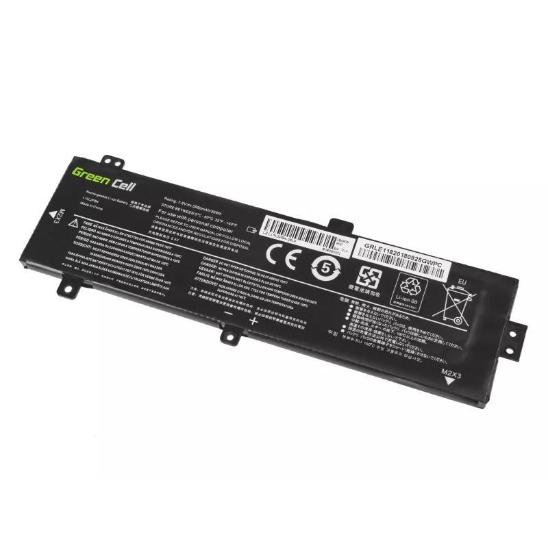 Batería Green Cell LE118 para Lenovo Ideapad 310-15 (7,6 V, 3500 mAh, 4 celdas, LiPo, negro)