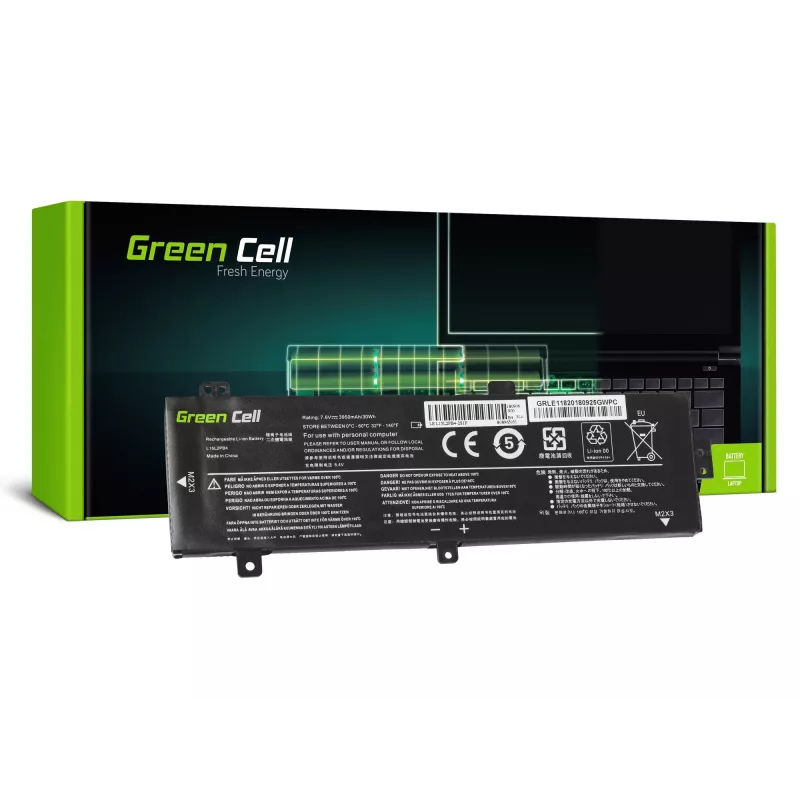 Batería Green Cell LE118 para Lenovo Ideapad 310-15 (7,6 V, 3500 mAh, 4 celdas, LiPo, negro)