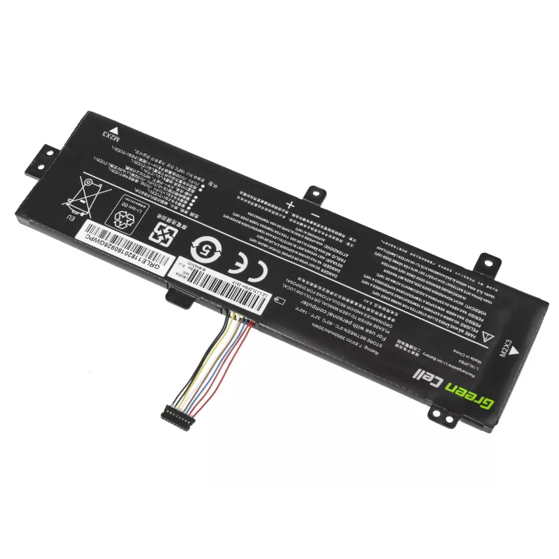 Batería Green Cell LE118 para Lenovo Ideapad 310-15 (7,6 V, 3500 mAh, 4 celdas, LiPo, negro)