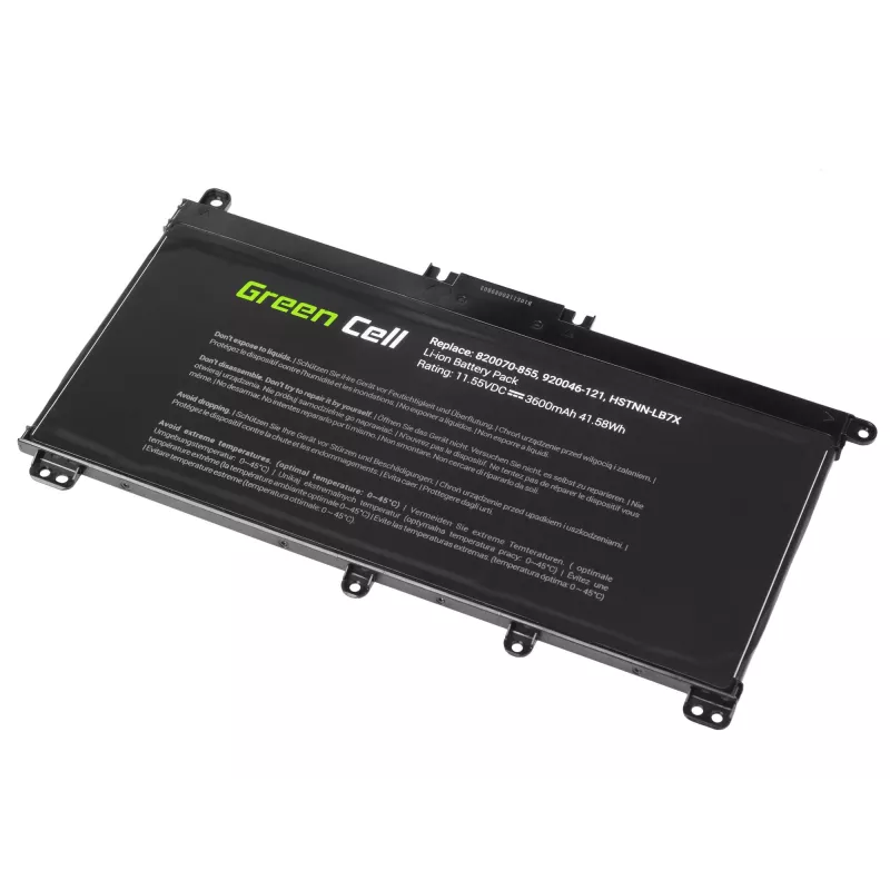 Batería Green Cell HP145 para HP Pavilion (LiPo 3600 mAh, 11,55 V, negro)