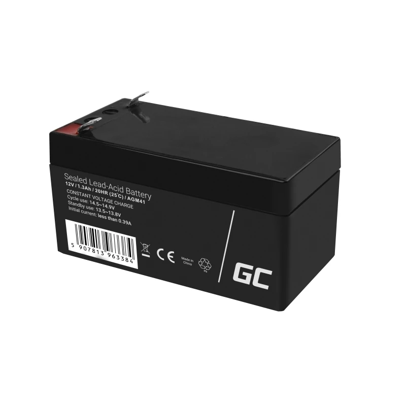 Batería AGM VRLA 12V 1,3Ah sin mantenimiento