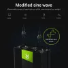Inversor Green Cell INV10 2000 W, 12 V DC a 230 V AC, salida Type-C, 50 Hz, negro