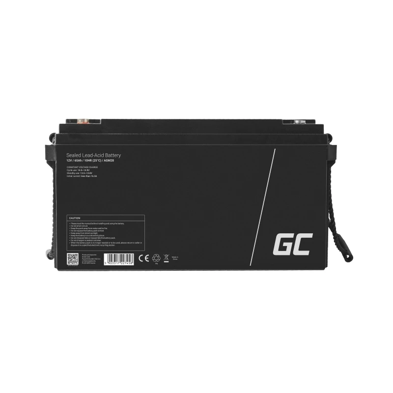 Batería Green Cell AGM28 industrial recargable de plomo-ácido (VRLA) 12 V 65000 mAh, 1 unidad, 20 kg