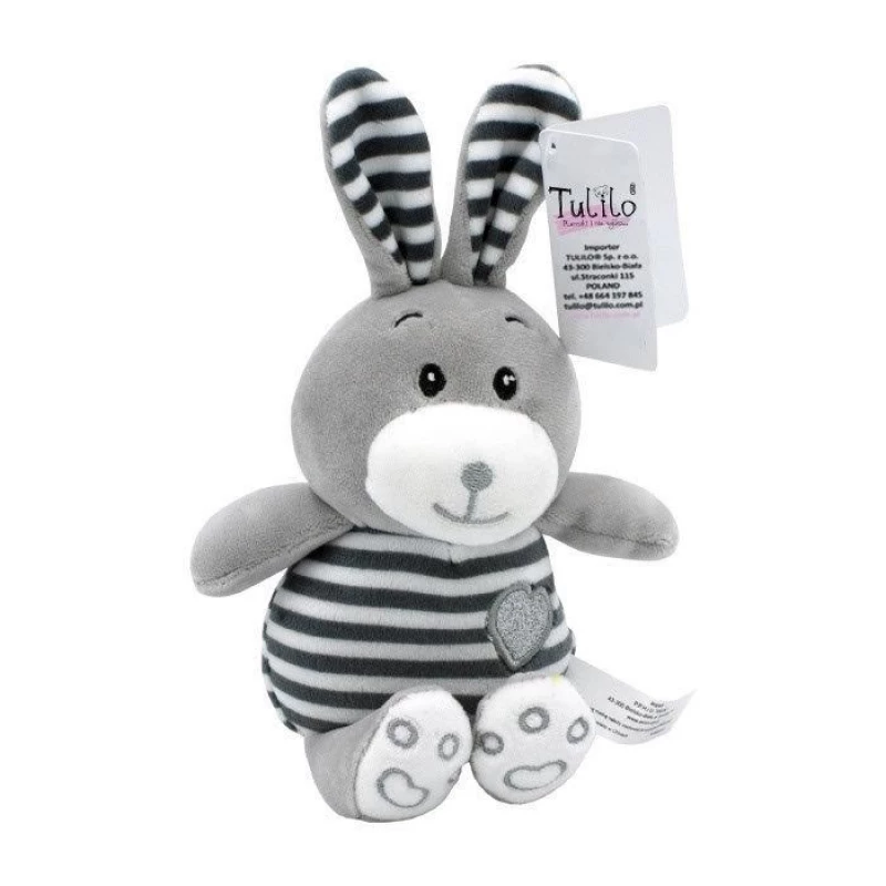 Peluche TULILO Striped Cuddles conejo 26 cm juguete de peluche conejo