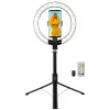 LogiLink Anillo de luz para smartphone con trípode selfie, DM 20cm (AA0156)