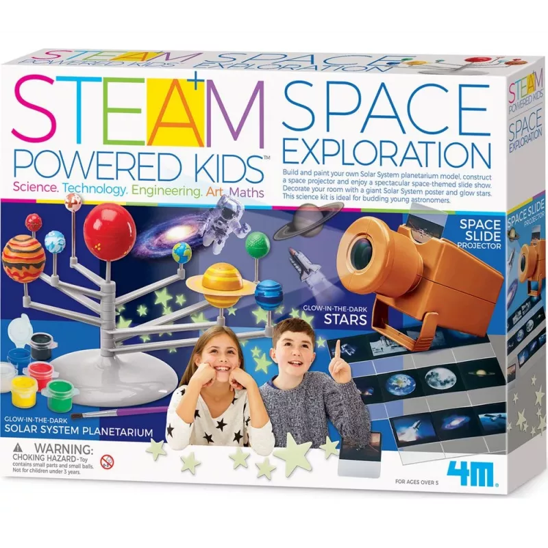 Set educativo 4m Space Exploration 5537, set práctico de aprendizaje STEM para construir proyectos espaciales